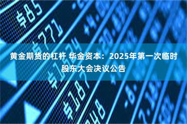黄金期货的杠杆 华金资本：2025年第一次临时股东大会决议公告