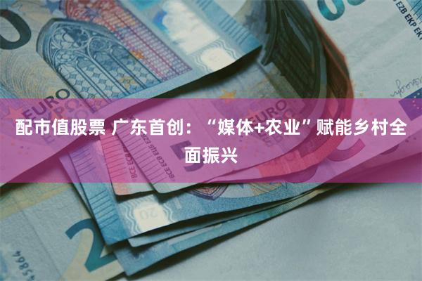 配市值股票 广东首创：“媒体+农业”赋能乡村全面振兴