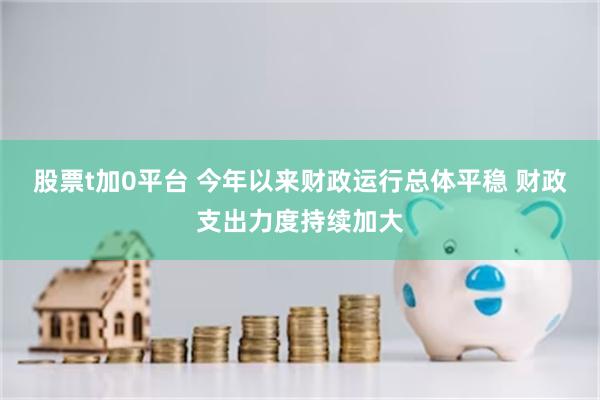 股票t加0平台 今年以来财政运行总体平稳 财政支出力度持续加大